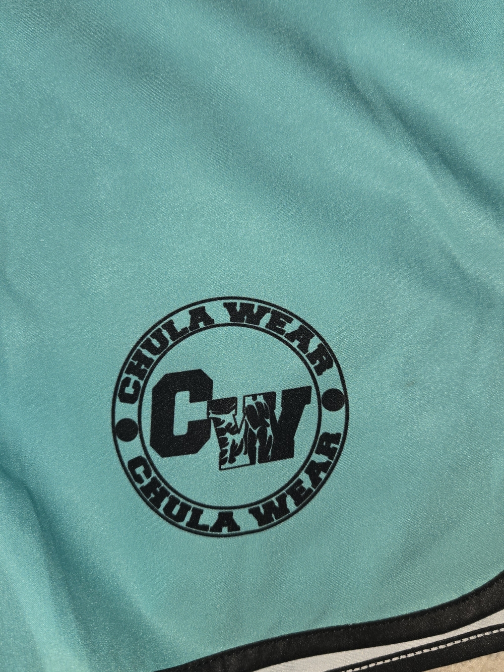 Chula Wear Aqua Blue Athletic Swim Shorts - Men 32 Waist - Picture 5 of 7